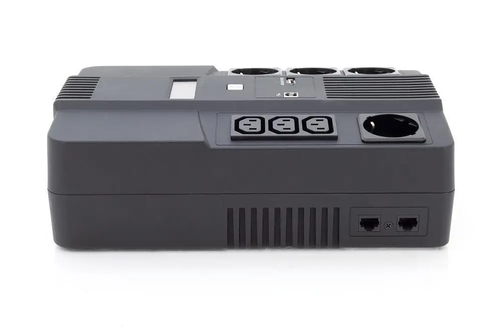 Джерело безперебійного живлення Assmann UPS ALL-IN-ONE 600VA 360W DN-170110 Black - фото 4