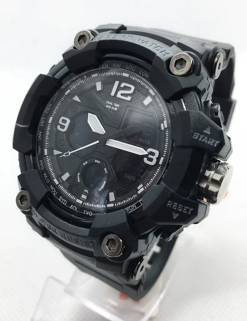 Спортивний годинник чоловічий Skmei 1742 Чорний (IBW708B) - фото 2