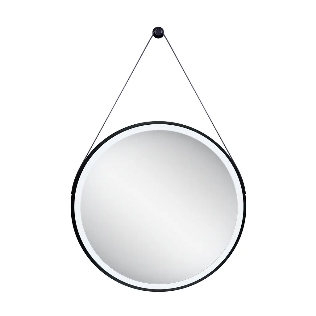 Дзеркало Qtap Robin R600 Black з LED-підсвічуванням QT13786502B, Чорний - фото 3