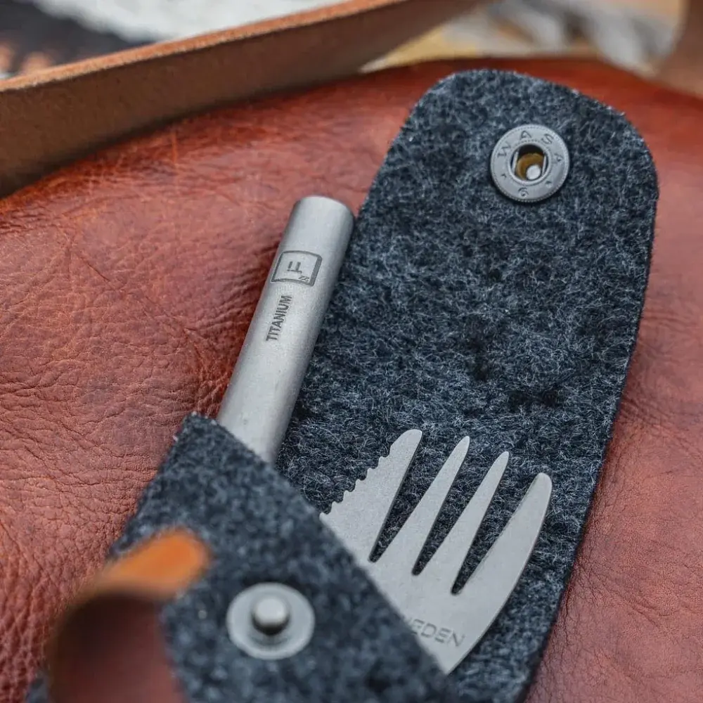 Ловилка Light my fire Swedish Spork´n Straw Kit Titanium - фото 4