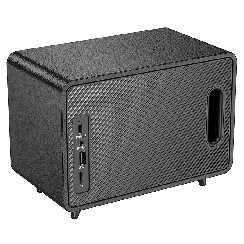 Bluetooth Колонка Hoco BS65 Pearl Retro Black - фото 2