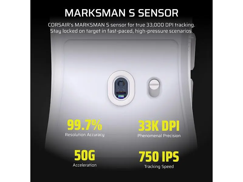 Миша Corsair Sabre v2 Pro White (CH-931G001-WW) - фото 3