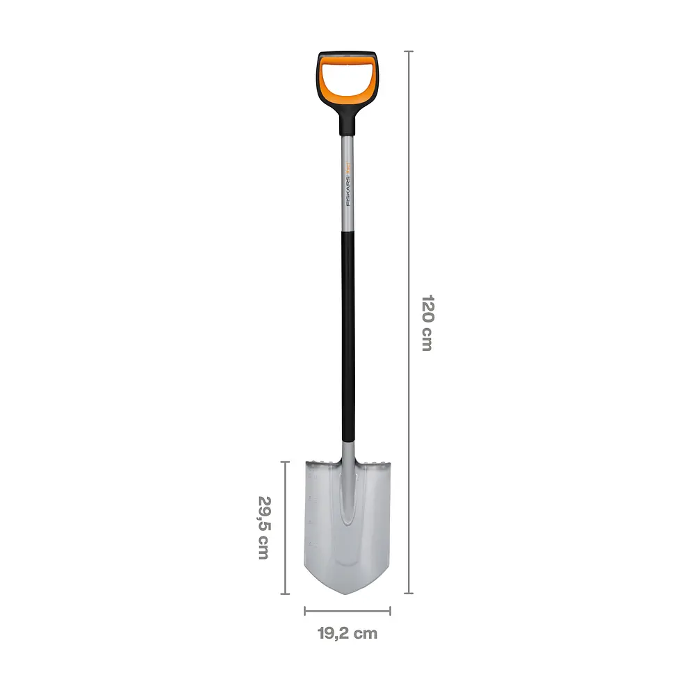 Лопата штыковая заостренная Fiskars Xact™ 120 см со школой (1066729) - фото 6