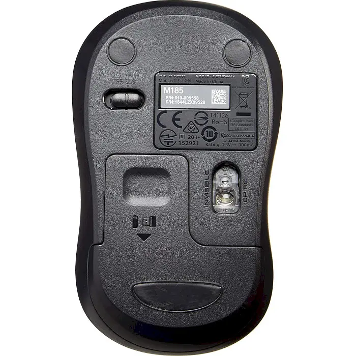 Миша бездротова Logitech M185 (910-002238) Grey USB - фото 4