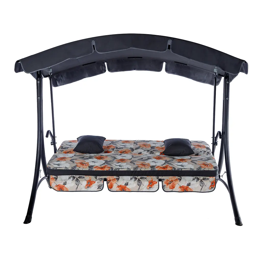 Садовая диван-качалка Ost-Fran Bali, лонета Меджик Аранча/тексилк 2657 - фото 3