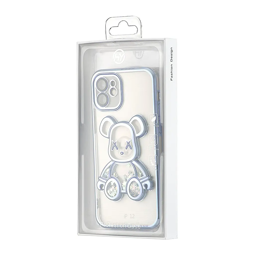 Чохол Shining Bear Case Protected Camera iPhone 12 Blue - фото 2