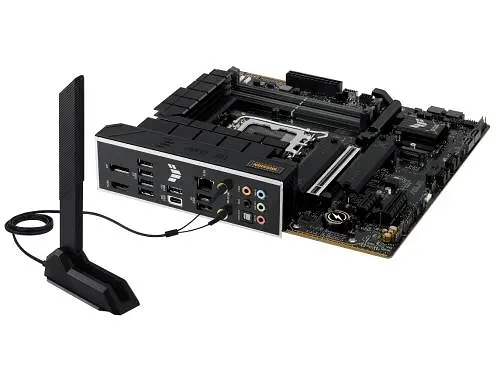 Материнская плата LGA1700, Asus TUF GAMING B760-PLUS WIFI II, B760, 4xDDR5, Int.Video(CPU), 4xSATA3, 3xM.2, 1xPCI-E 5.0 x16, 1xPCI-E 4. 7.1, Realtek 2.5Gb, WiFi 6E, Bluetooth 5.3, 6xUSB3.2/7xUSB2.0, HDMI/DP, MicroATX - фото 6