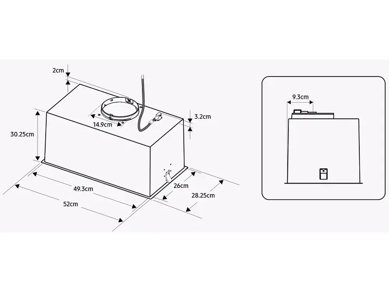 Витяжка вбудована Samsung NK52FG455CS - фото 7
