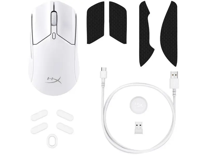 Миша HyperX Pulsefire Haste 2 Wireless White (6N0A9AA) - фото 7