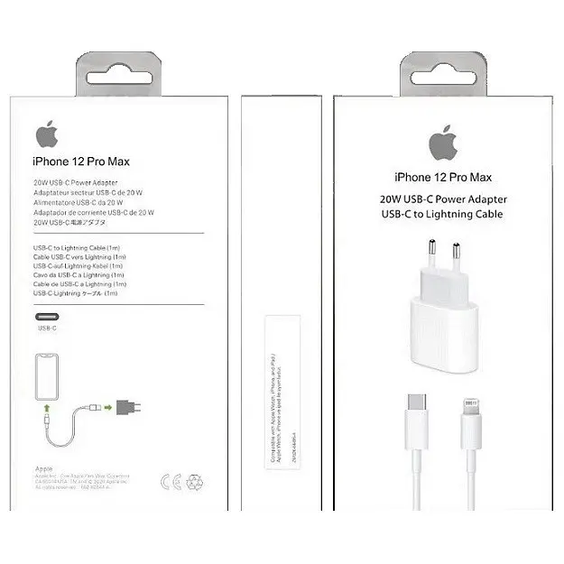 Мережевий зарядний пристрій Apple 20W USB-C Power Adapter + Cable HC White - фото 2