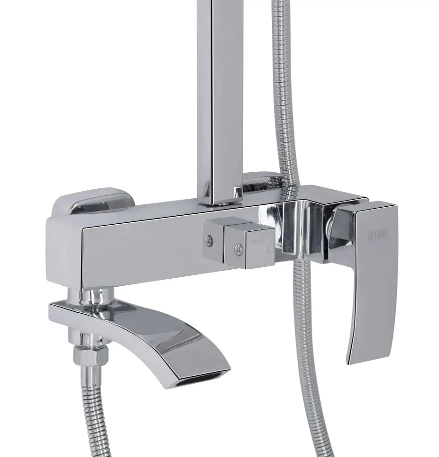 Душова система універсальна Qtap Swan Cascada Chrome з виливом QTSWA111CRM45566 - фото 2