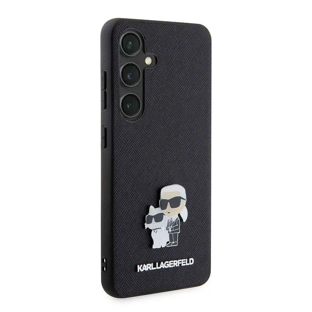 Чехол Karl Lagerfeld PU Saffiano Metal Karl and Choupette для Samsung Galaxy S24 Black (57983119541) - фото 4
