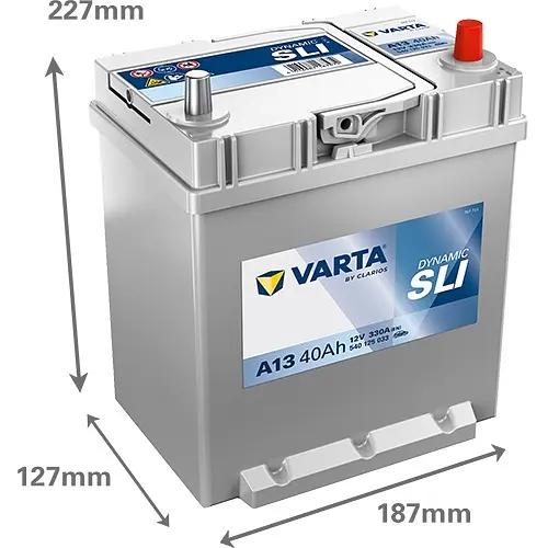 Акумулятор Varta Dynamic SLI 12В 40Аг 330А (EN) R+ (540125033) - фото 2