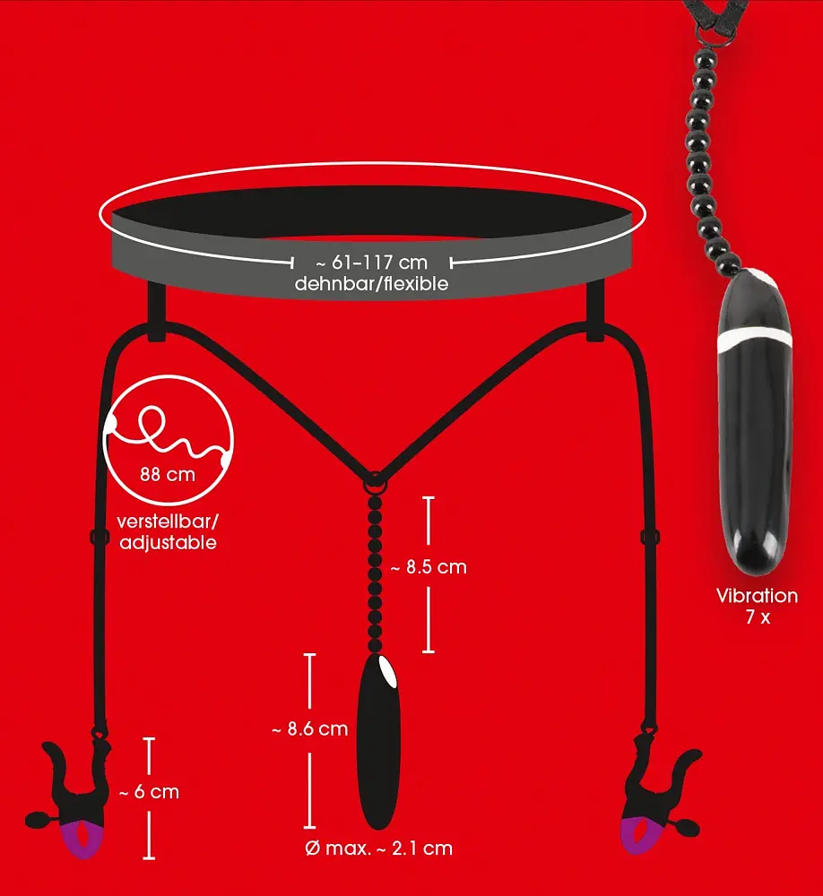 Затискачі для клітора - Bad Kitty Spreader String with - фото 6