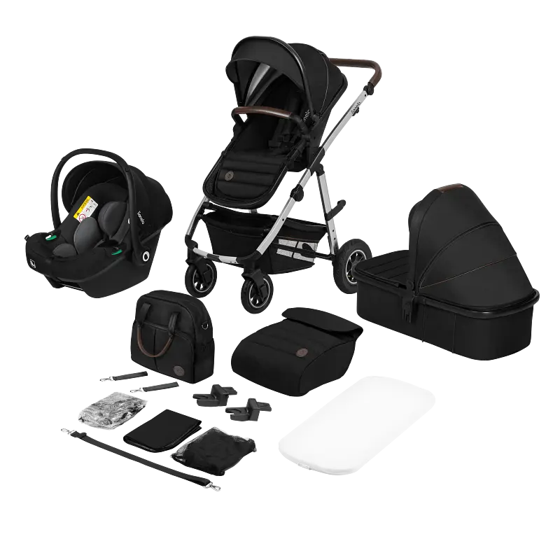 Універсальна коляска Lionelo Amber 3в1 Black Silver (LO-AMBER BLACK SILVER (3in1)) - фото 2