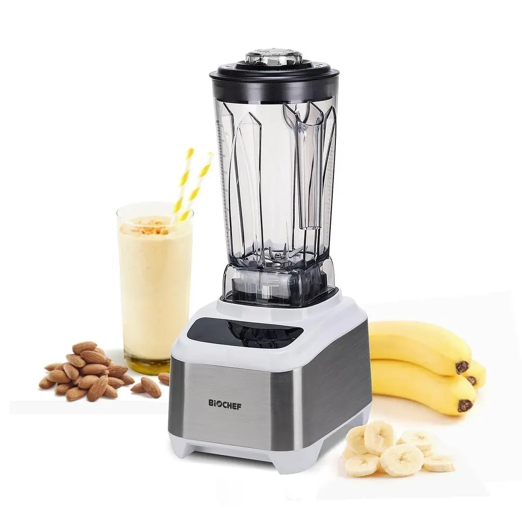 Блендер профессиональный BioChef Atlas Power Blender (Stainless Steel) самый бесшумный супер блендер, белый - фото 2