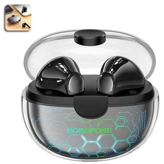Блютуз Стерео Гарнитура Borofone BW15 наушники черные - фото 3