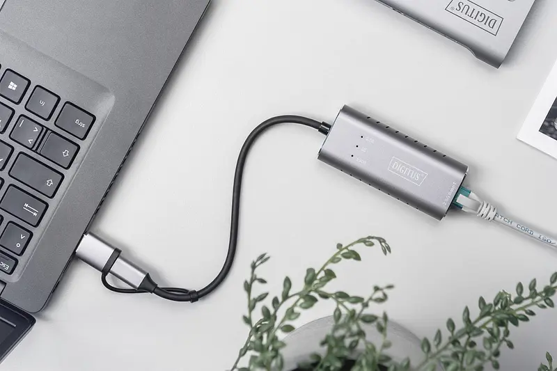 Адаптер Digitus USB-C/USB 3.0 - 2.5 Gbps Ethernet teh0018487 - фото 4