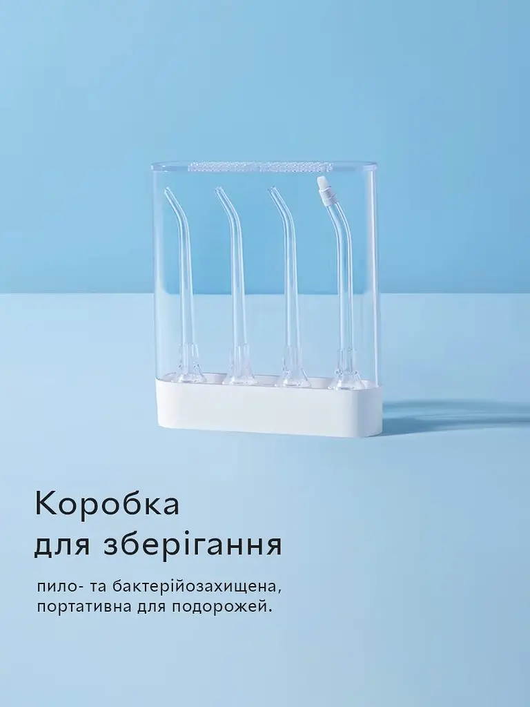Набір насадок для іригатора Mijia Teeth Flosser MEO701 4 шт, White - фото 4
