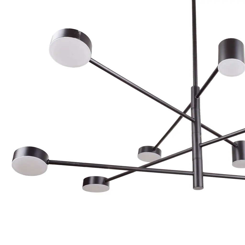 Світильник стельовий Brille підвісний BR-01 631S/8 LED 56W WW+NW+CW BK - фото 6