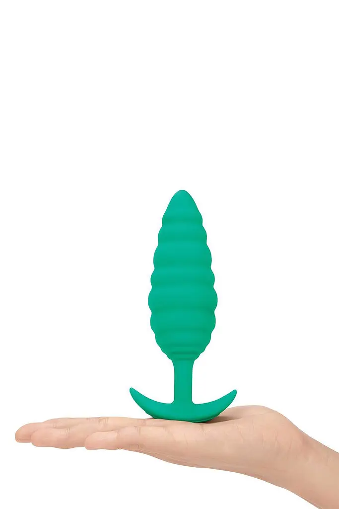Анальная пробка B-Vibe Тwist 15.4 см (зеленый) - фото 3