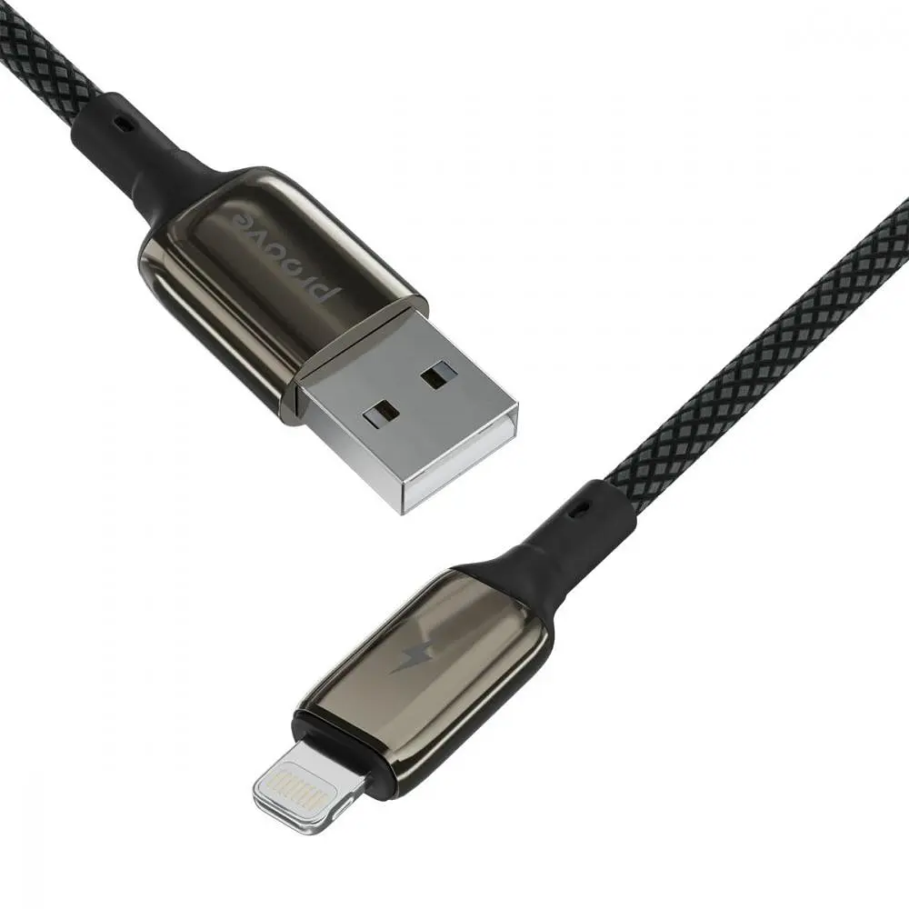 Кабель Proove Dense Metal USB to Lightning 2.4A (1m) black (CCDM20001101) - фото 5