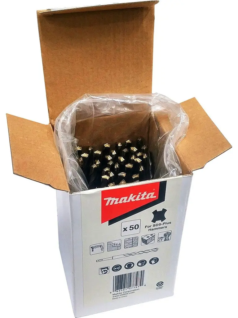 Бури для перфоратора SDS-PLUS Standard 6 x 160 мм Makita D-61977 (50 шт)