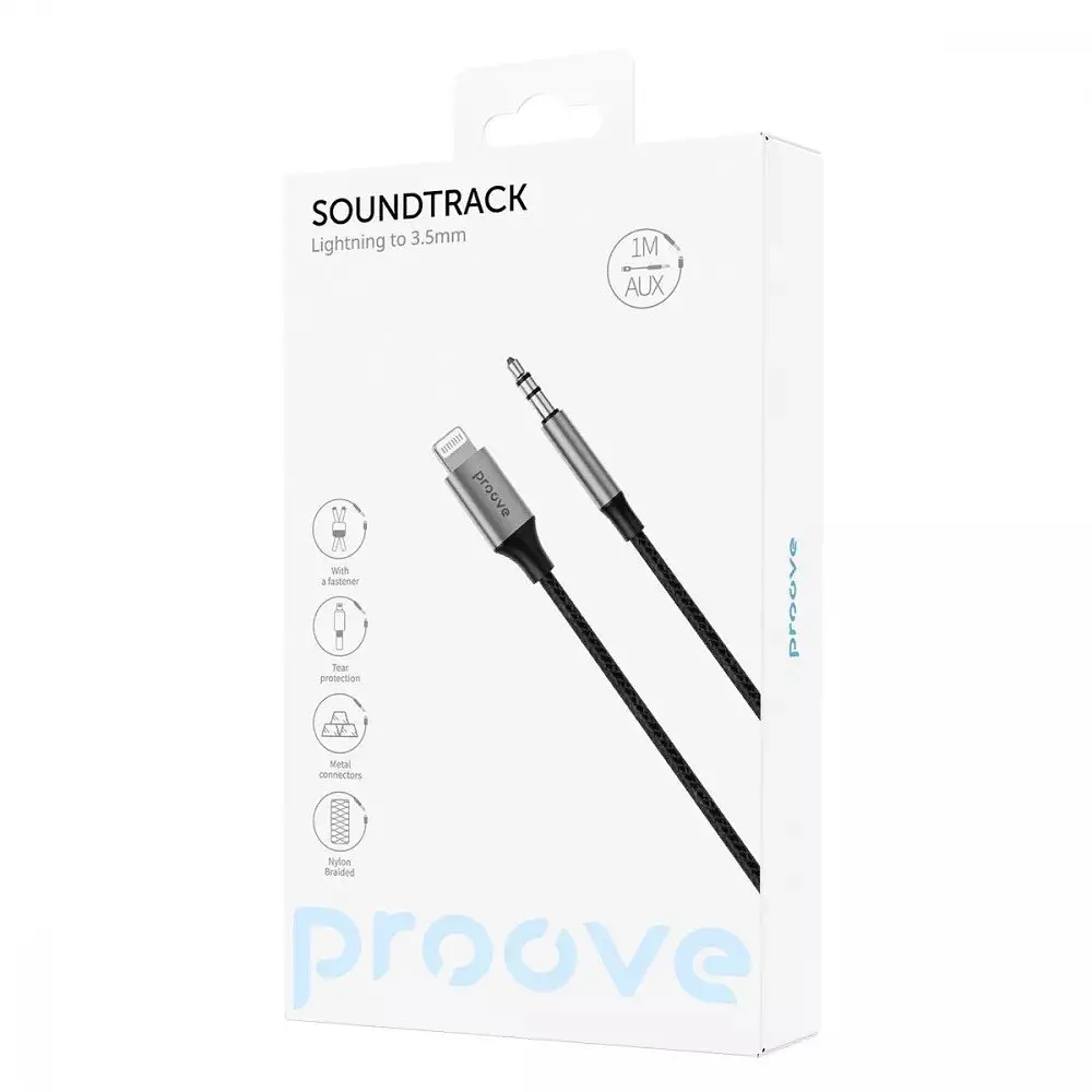 Кабель AUX Proove SoundTrack Lightning to 3.5 мм 1 м - фото 2