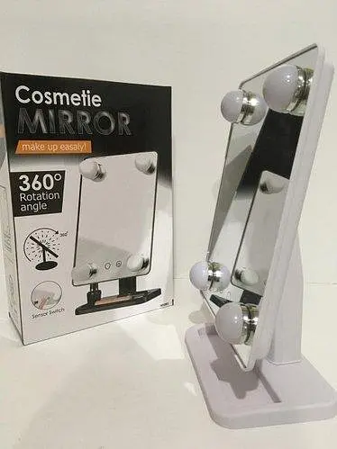 Дзеркало для макіяжу Mirror 360 Rotation Angel з LED підсвіткою та сенсорним керуванням - фото 3