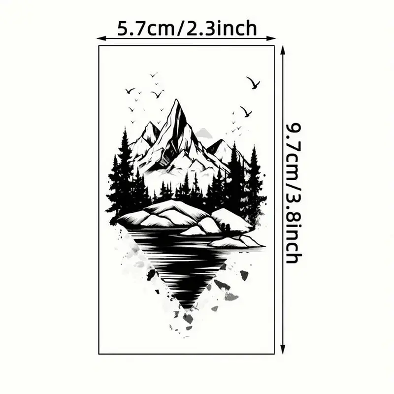 Набір дитячих тимчасових тату Чорні міні №3 black-tattoo-mini-set-3-3, 30 штук по 9,5*5,5 см - фото 5