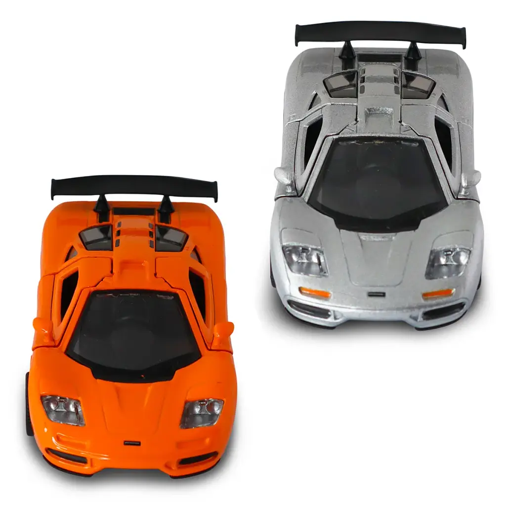 Автомодель - MCLAREN F1 1992 (сірий, помаранчевий) - фото 11