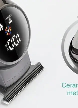 Акумуляторна машинка для стрижки VGR V-989 від USB з 3 насадками - фото 4
