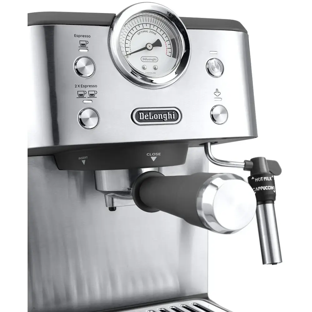 Кавоварка ріжкова еспресо Delonghi Linea Classic EM450.M Stainless steel UA - фото 3