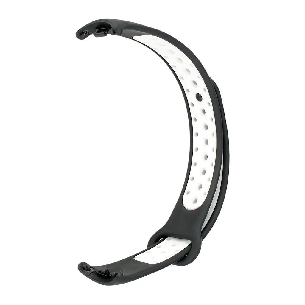 Ремінець Nike Sport Mi Band 8/9/10 Чорний Білий - фото 2