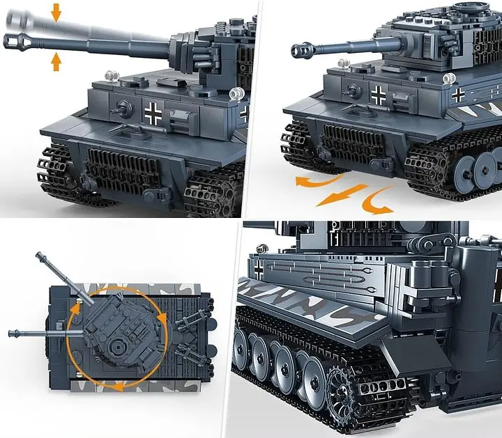 Конструктор танк  ТИГР Tiger Tank Mould King  Technik  20014, для дорослих та дітей, 800 деталей - фото 5