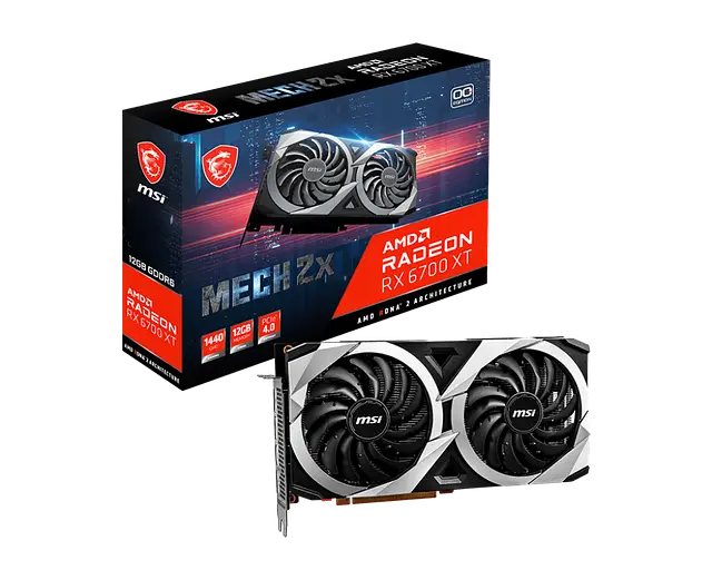 Видеокарта MSI RX6700XT-MECH-2X-12G-OC (RX6700XT-MECH-2X-12G-OC) - фото 5