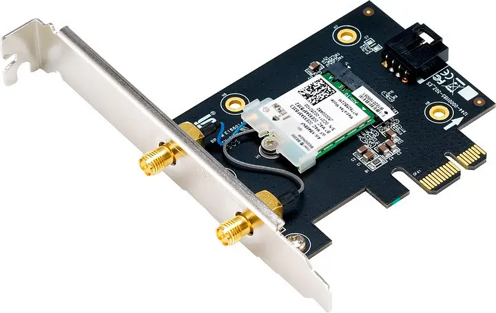 Адаптер Asus PCE-BE6500 WiFi 7 + Bluetooth 5.4 до 2882 Мбит/с 2 внешние антенны - фото 3
