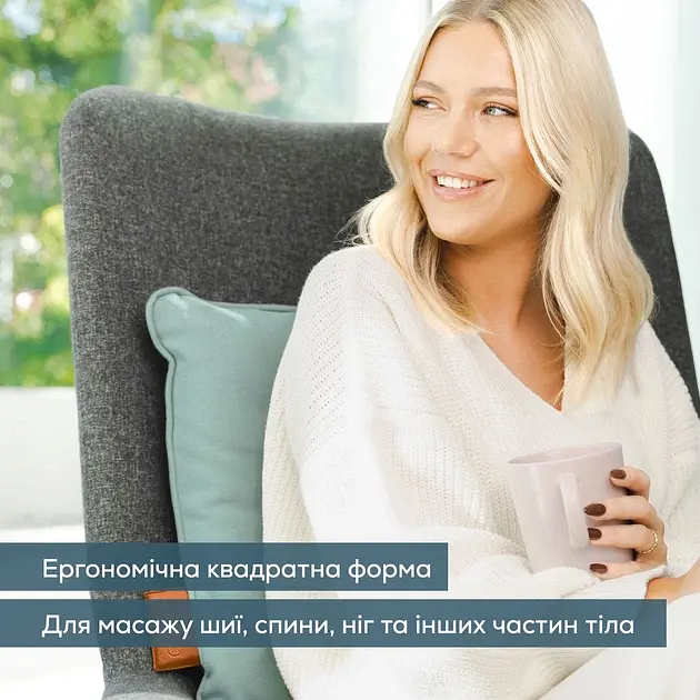 Масажна подушка Beurer для плечей, шиї, спини, ніг сірий (MG_139_MINT) - фото 8