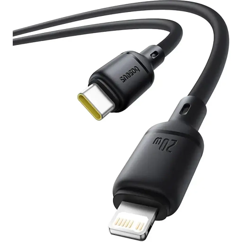 Кабель Baseus Silky Series USB-C to Lightning 20W 2m Black (P10377700113-01) [169517] - фото 2