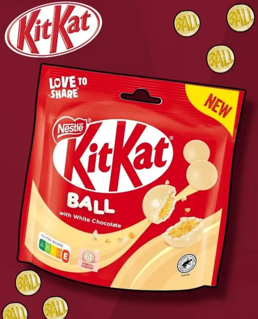 Шоколадні кульки KitKat Ball White Chocolate Branco 140г - фото 4