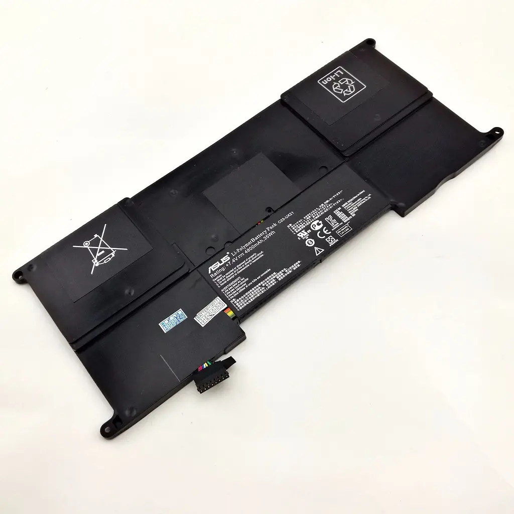 Акумулятор для ноутбука Asus UX21A C23-UX21, 4800 mAh (35Wh), 6cell, 7.4V, Li-Pol, чорний - фото 2