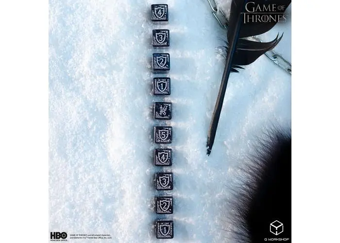Набор кубиков Game of Thrones. Night's Watch 10xD6 Dice Set (10 шт.) (GOT/00190166/2025/5/B) - фото 5
