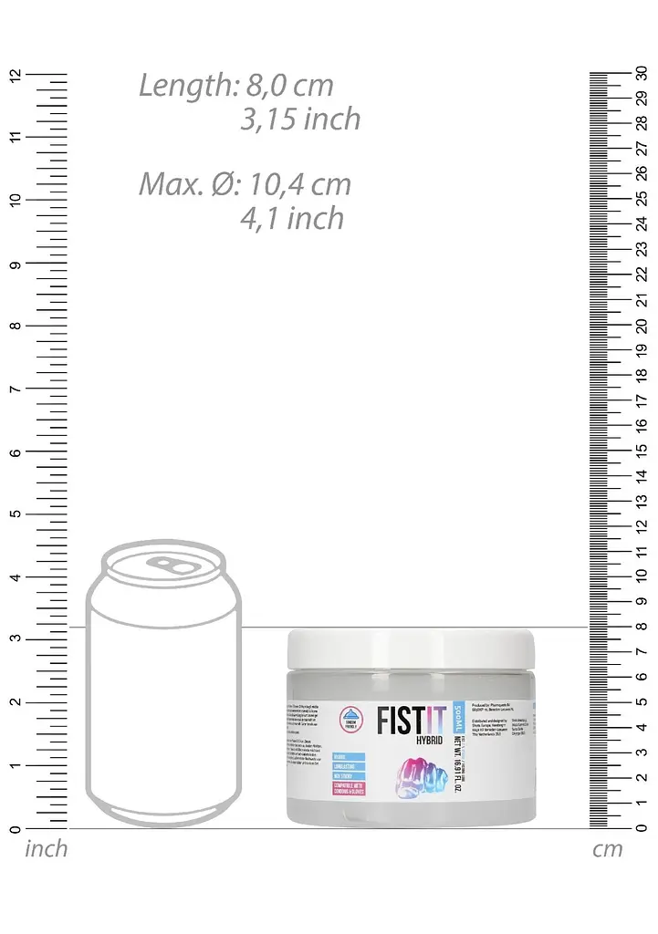 Лубрикант на гібридній основі Shots Fist It Hybrid 500 мл - фото 14