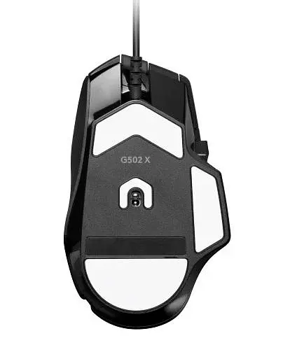 Миша Logitech G502 X, Black, USB, оптична (сенсор HERO 25K), 100 - 25 600 dpi, 13 програмованих кнопок, перемикачі LIGHTFORCE (910-006138) - фото 5