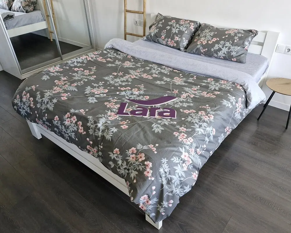 Постільна білизна LARA сатин d13267d двоспальна 180х220 см - фото 2