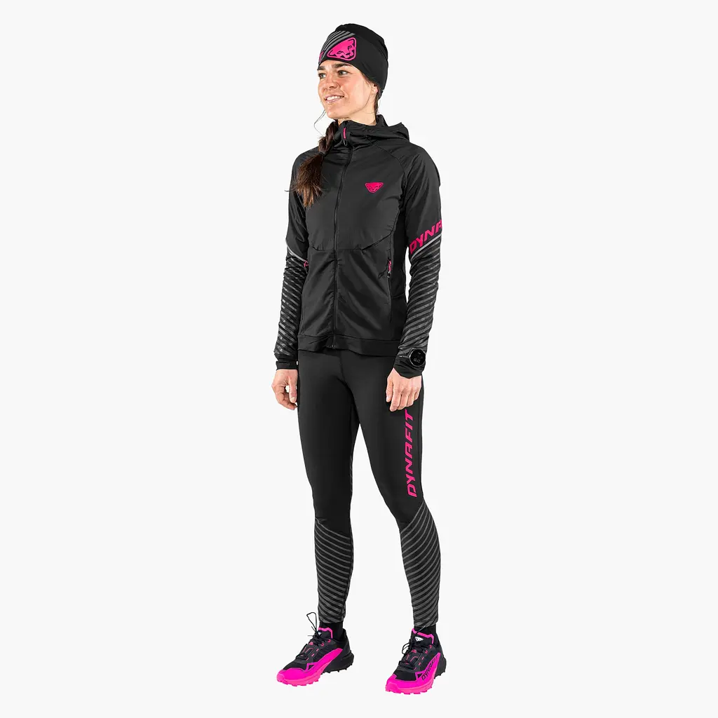 Штани жіночі Dynafit Reflective Tights Womens XS Чорний-Рожевий - фото 3