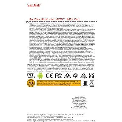 Карта памяти SanDisk 256GB microSDXC class 10 UHS-I Ultra (SDSQUNR-256G-GN3MN) - фото 3