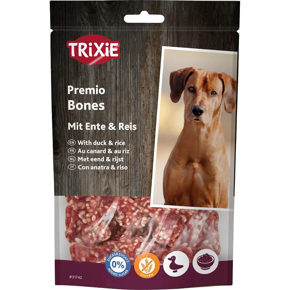 Ласощі Trixie Premio Rice Duck Bones для собак кісточки з качкою та рисом 80 г (арт.31742)