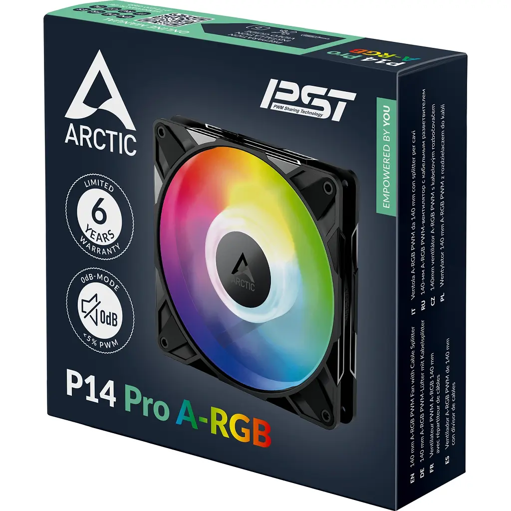 Кулер до корпусу Arctic P14 Pro A-RGB Black (ACFAN00315A) - фото 8