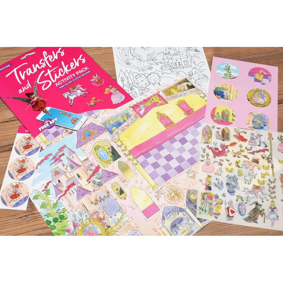 Набор переводных наклеек Scribble Down с онлайн приложением Сказка о принцессе А4 SD/21 - фото 5